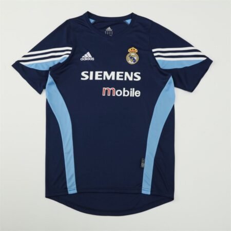Camisa Real Madrid Azul 2003/04 Treino Siemens Masculina