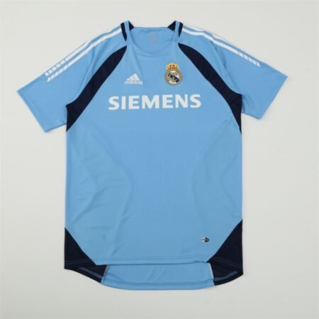 Camisa Real Madrid Azul 2006/07 Treino Siemens Masculina