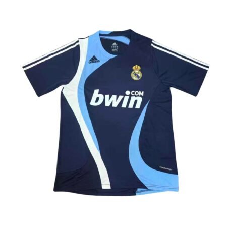 Camisa Real Madrid Azul 2007/08 Treino Bwin Masculina