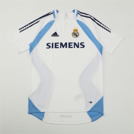 Camisa Real Madrid Branca 2004/05 Treino Siemens Masculina