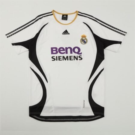 Camisa Real Madrid Branca 2006/07 Treino Siemens Masculina