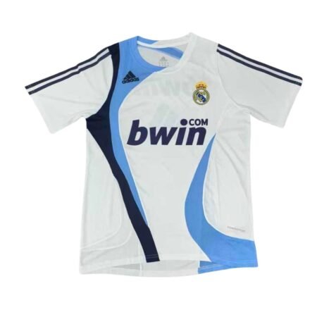 Camisa Real Madrid Branca 2007/08 Treino Bwin Masculina