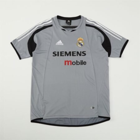 Camisa Real Madrid Cinza 2004/05 Treino Siemens Masculina