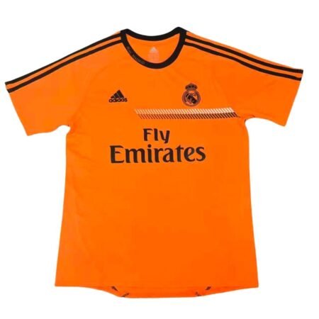 Camisa Real Madrid Laranja 2013/14 Treino Fly Emirates Masculina