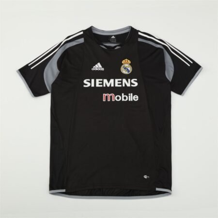 Camisa Real Madrid Preto 2004/05 Treino Siemens Masculina