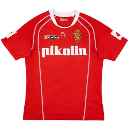 Camisa Real Zaragoza Vermelha 2004/05 Away II Masculina