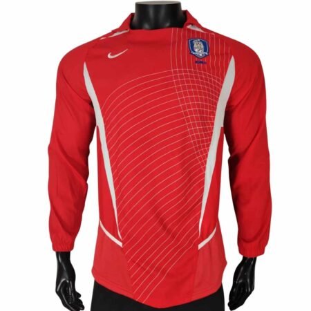 Camisa Seleção Coréia do Sul Vermelha 2002/03 Home I Manga Longa Masculina