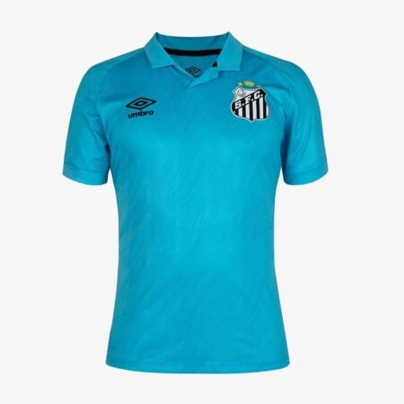 Camisa Santos FC Azul 2025/26 Terceira III Jogador Masculina