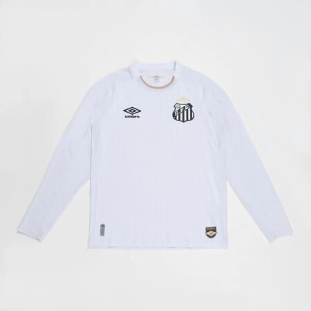 Camisa Santos FC Branca 2026/27 Titular I Manga Longa Masculina
