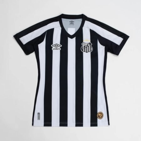 Camisa Regata Santos FC Preta Listrada 2026/27 Reserva II Feminina
