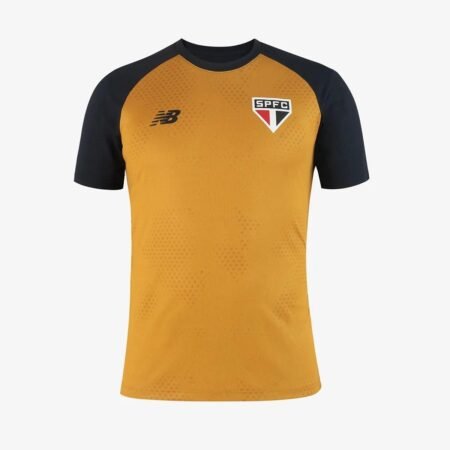Camisa São Paulo Dourado/Preta 2026/27 Treino Masculina