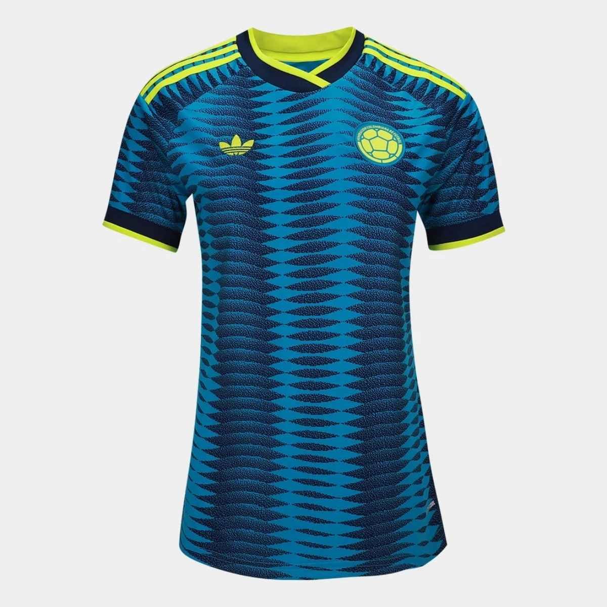 camisa-selecao-colombia-away-2026-sn-tocedor-adidas-originals-feminina-FBA-8383-008 Camisa Colômbia Azul Copa 2026/27 Away II Originals Feminina
