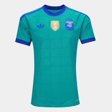 Camisa Argentina Verde Copa 2026/27 Away II Goleiro Masculina