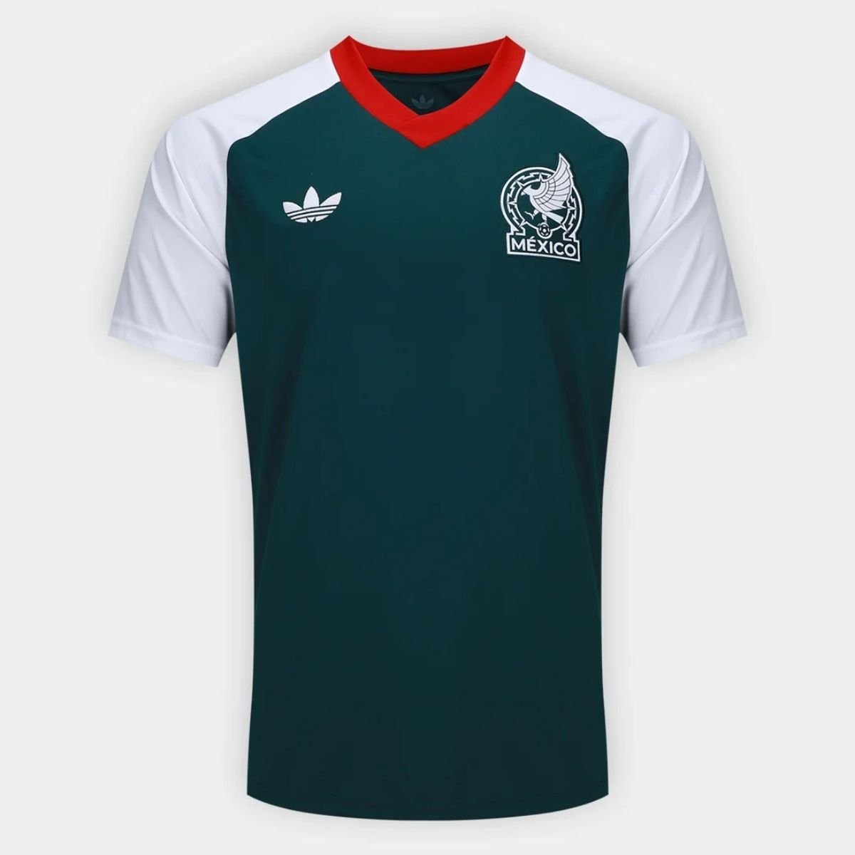 camisa-selecao-mexico-away-2026-prejogo-adidas-originals-masculina-FBA-834T-014 Camisa México Verde Copa 2026/27 Away Pré-Jogo Originals Masculina