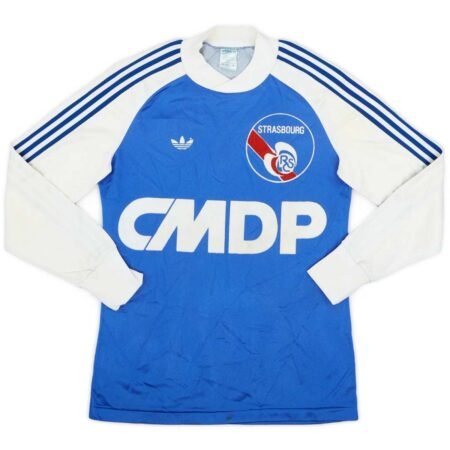 Camisa Strasburg Azul 1978/79 CMDP Home I Manga Longa Masculina