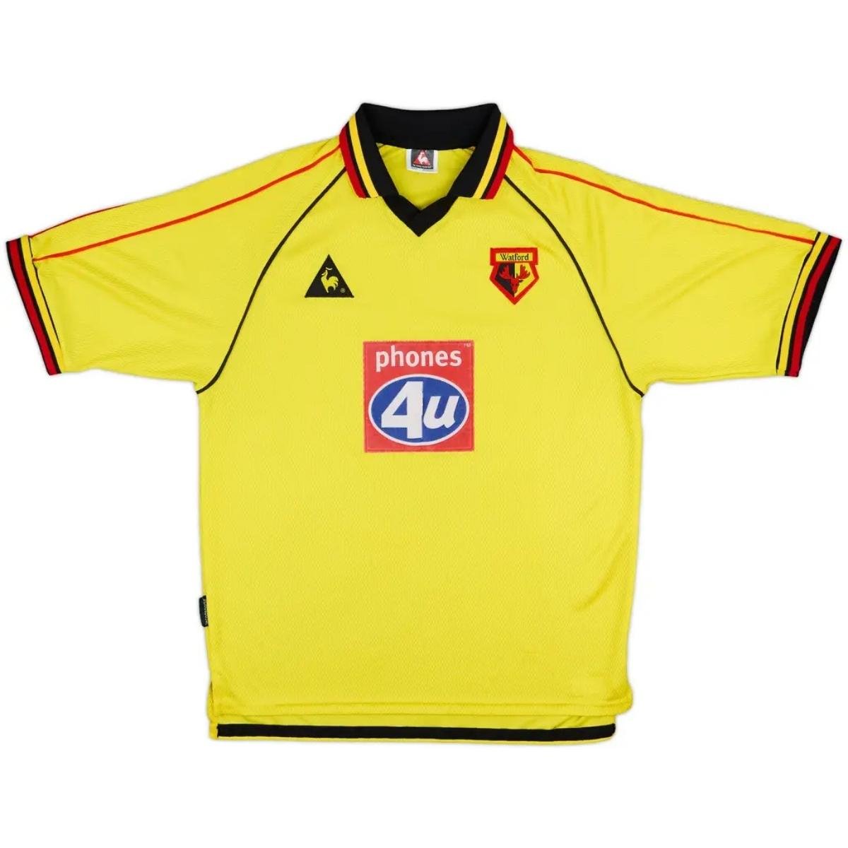 camisa-watford-amarela-1999-00-home-i-masculina Camisa Watford Amarela 19990/00 Home I Masculina