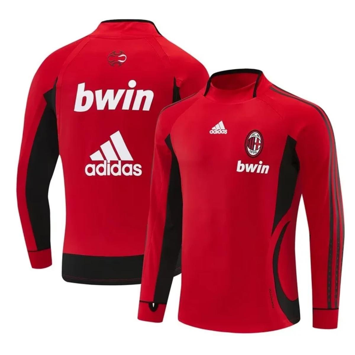 jaqueta-treino-ac-mian-vermelha-2006-07-bwin-masculina Jaqueta Treino Ac Milan Vermelha 2006/07 Bwin Masculina