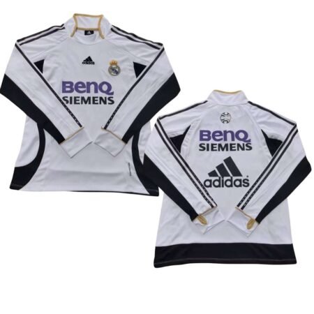 Jaqueta Treino Real Madrid Branca 2006/07 Siemens Masculina