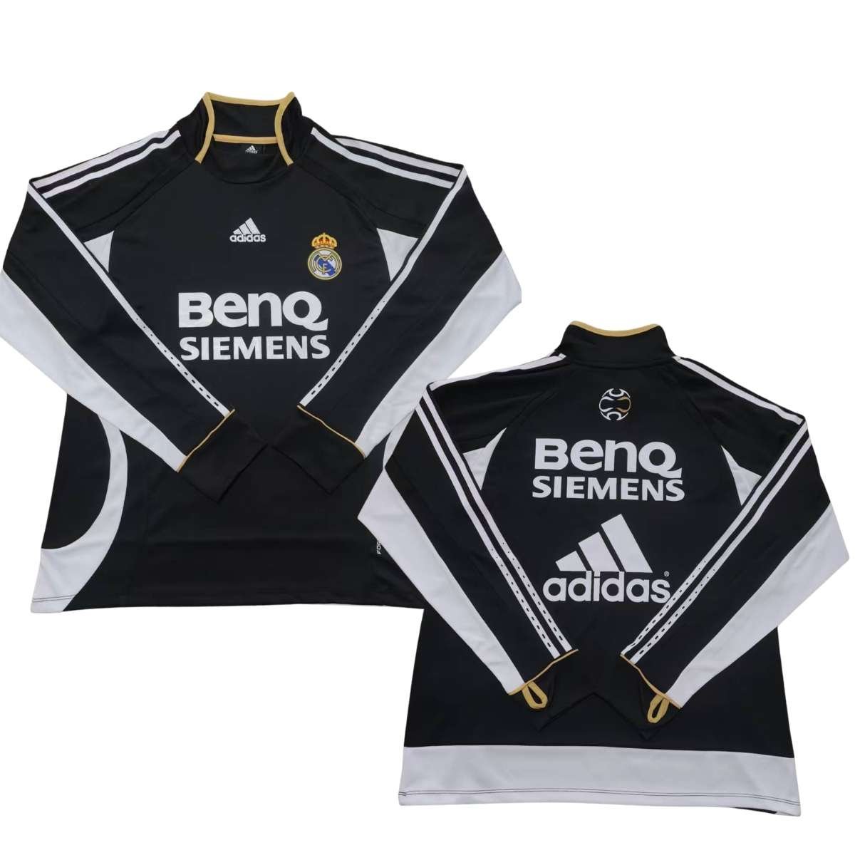 jaqueta-treino-real-madrid-preta-2006-07-siemens-masculina Jaqueta Treino Real Madrid Preta 2006/07 Siemens Masculina