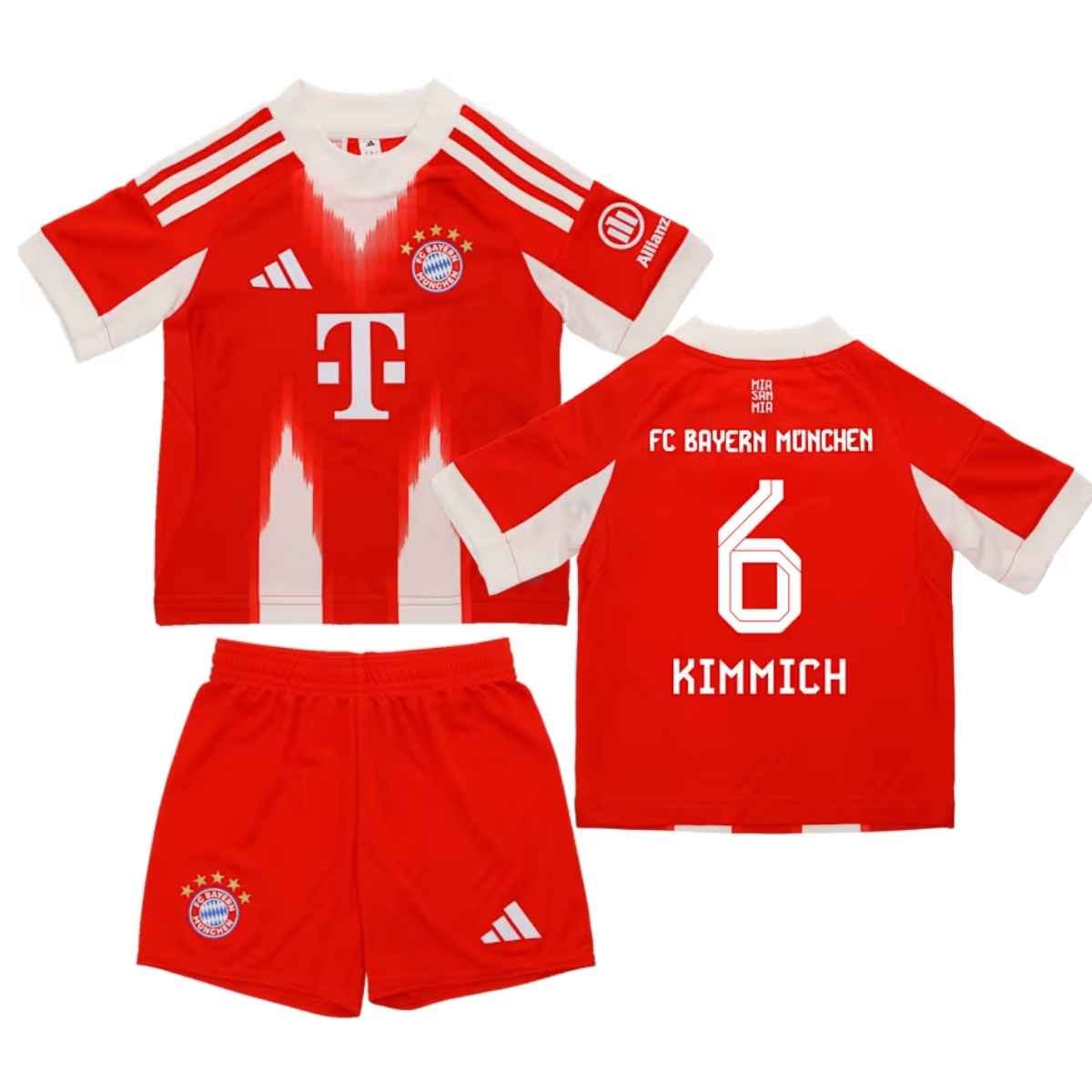 kit-infantil-bayern-de-munique-vermelho-joshua-kimmich-6-2025-26-home-unissex Kit Infantil Bayern de Munique Vermelha Kimmich #6 2025/26 Home Unissex