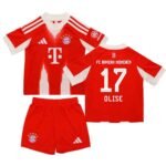kit-infantil-bayern-de-munique-vermelho-michael-olise-17-2025-26-home-unissex
