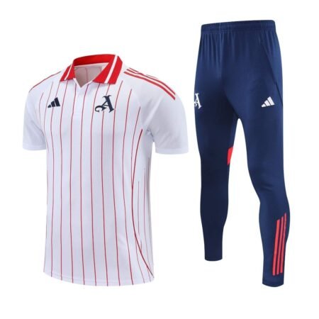 Conjunto Viagem Arsenal Camisa Polo e Calça Branco 2025/26 Masculino