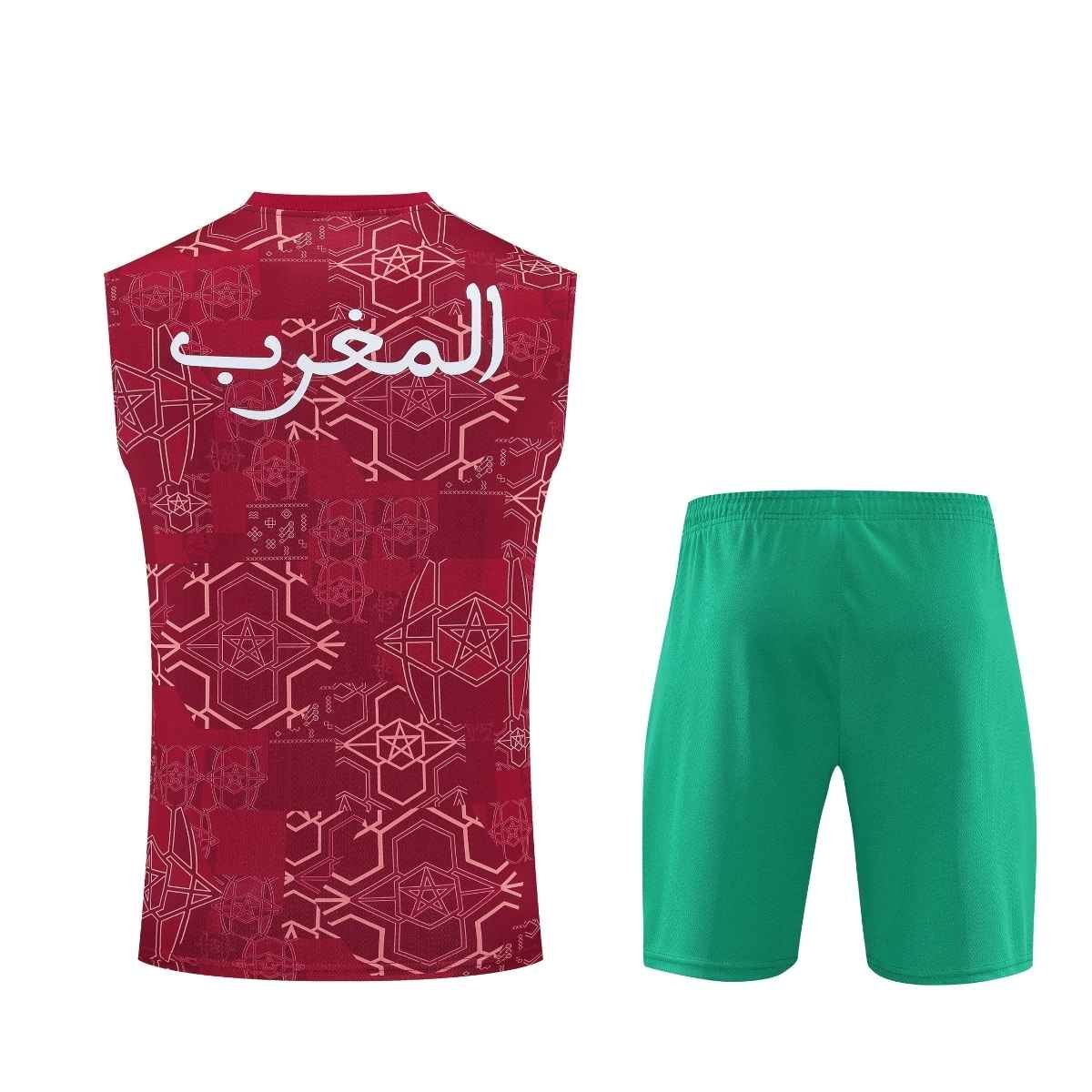 kit-treino-regata-marrocos-2025-26-vermelho-verde-masculino (1) Kit Treino Marrocos Short e Camisa Vermelho 2025/26 Masculina