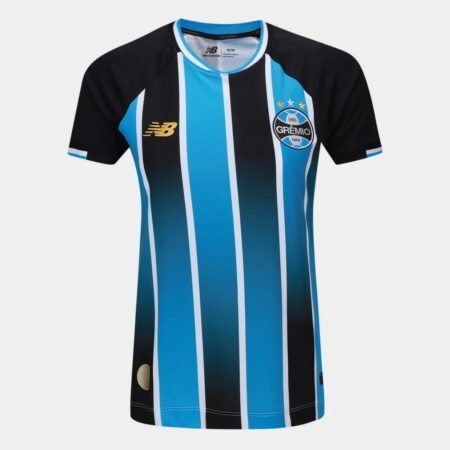 Camisa Grêmio Azul Tricolor 2026/27 Titular I Feminina