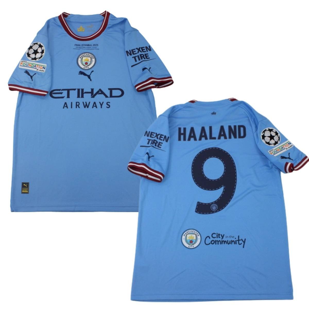 camisa-man-city-azul-final-champions-2023-home-haaland-masculina Camisa Manchester City Azul Home Final Champions 2023 Haaland #9 Masculina