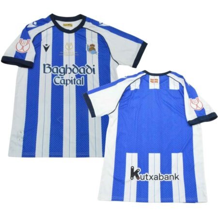 Camisa Real Sociedad Azul Copa Del Rey 2026 Home Masculina