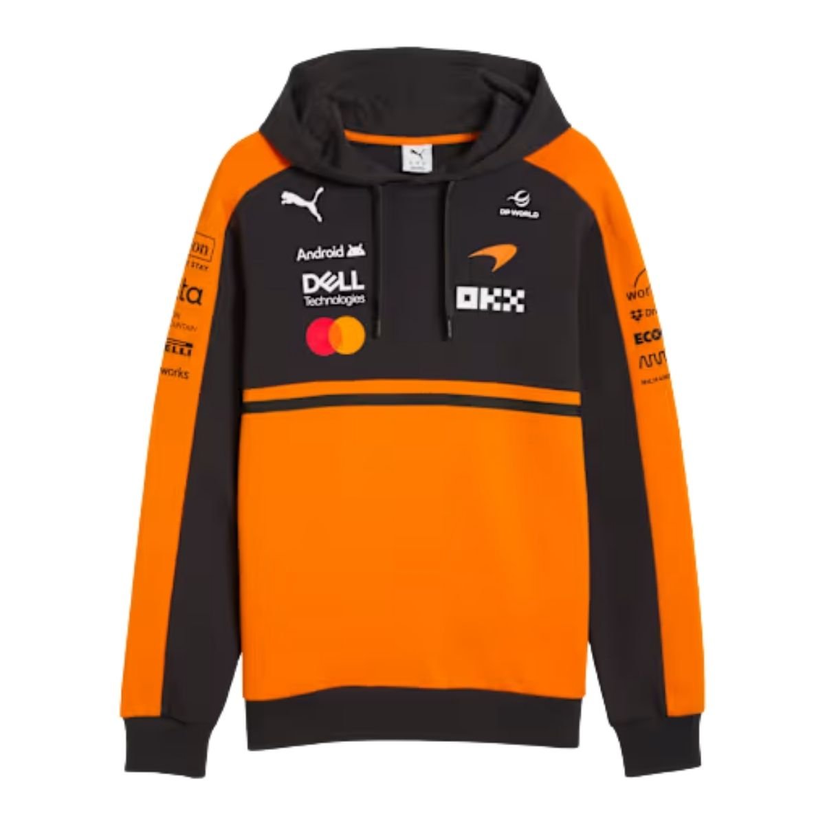 camisa-McLaren-F1-laranja-2026-hoddies-masculino Jaqueta Moletom McLaren F1 Laranja 2026 Team Driver Com Capuz