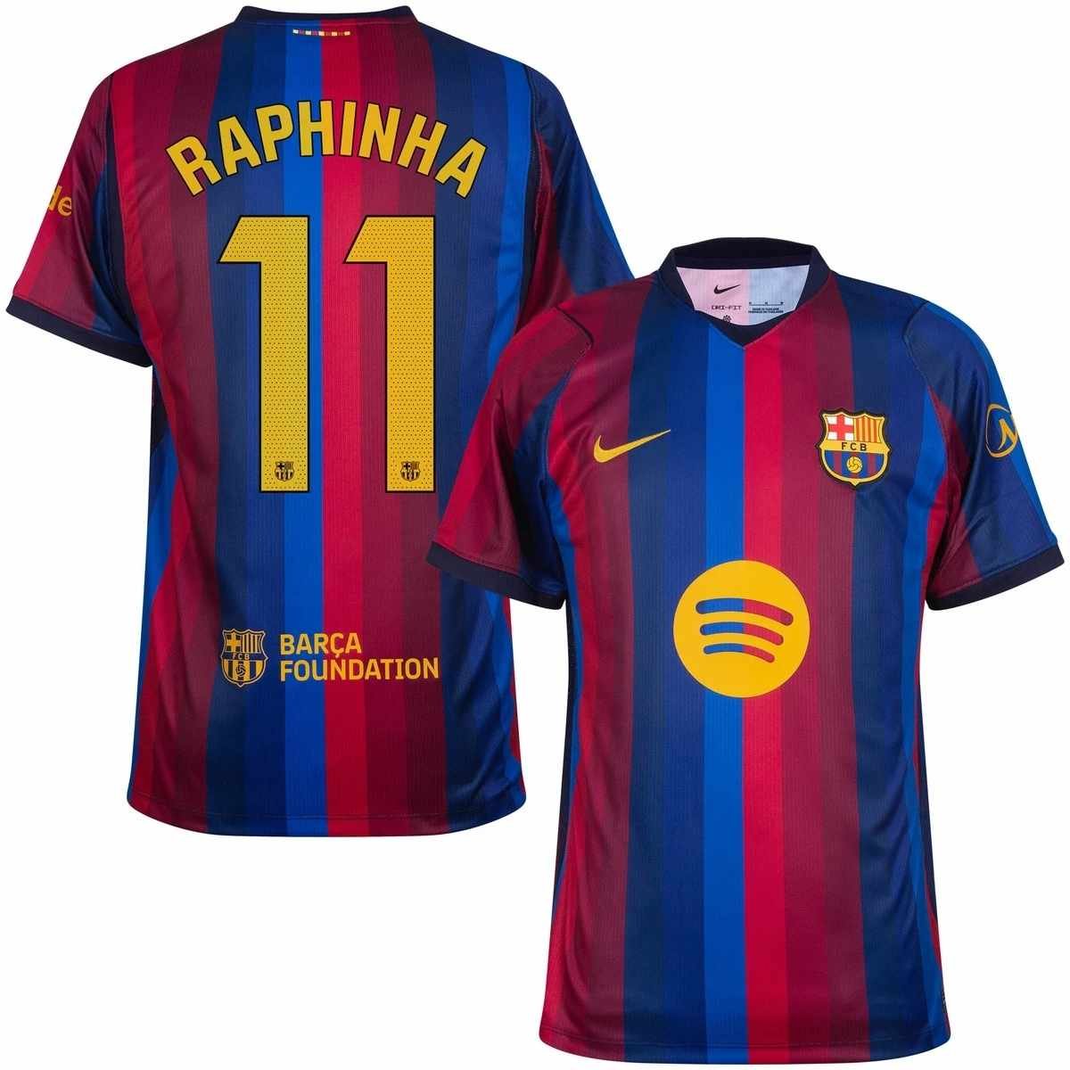camisa-barcelona-vermelha-raphinha--2026-27-home-i-masculina Camisa Barcelona Vermelha Raphinha #11 2026/27 Home I Masculina