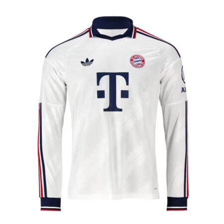 Camisa Bayern de Munique Branca 2026/27 Away II Manga Longa