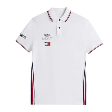 Camisa Cadillac Team F1 Branco 2026/27 Polo Home I Masculina