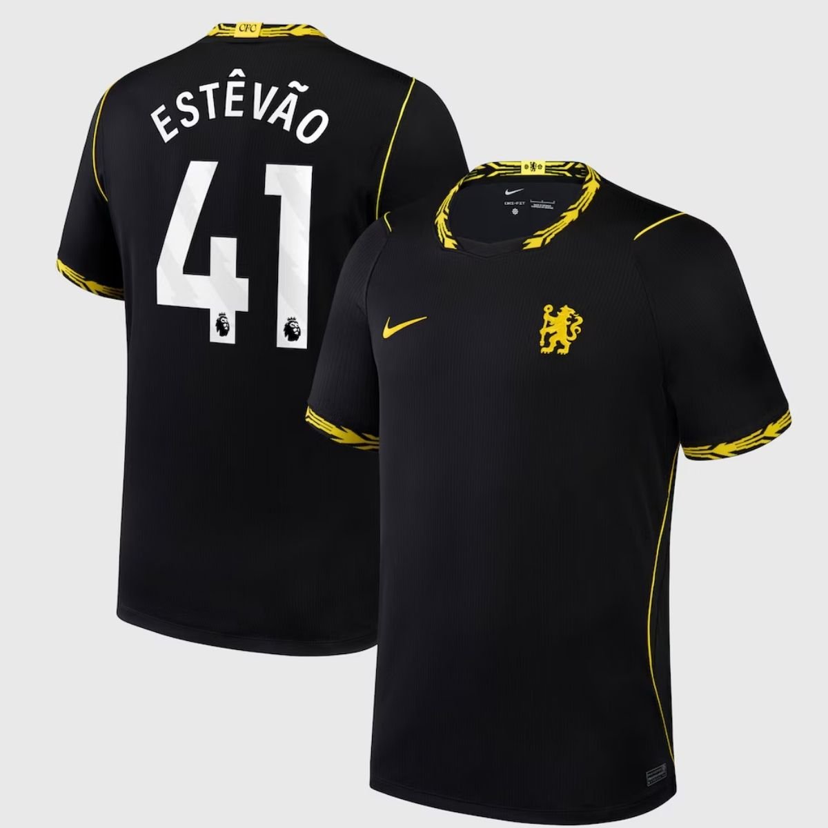 camisa-chelsea-fc-preto-estevao-41-2026-27-away-ii-masculina Camisa Chelsea FC Preta Estêvão #41 2026/27 Away II Masculina