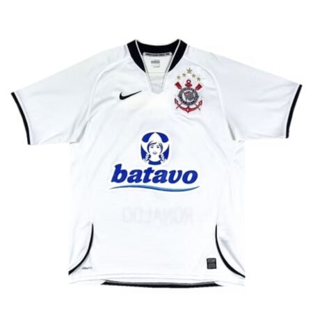 Camisa Corinthians Ronaldo Branco 2009/10 Home Masculina Retrô