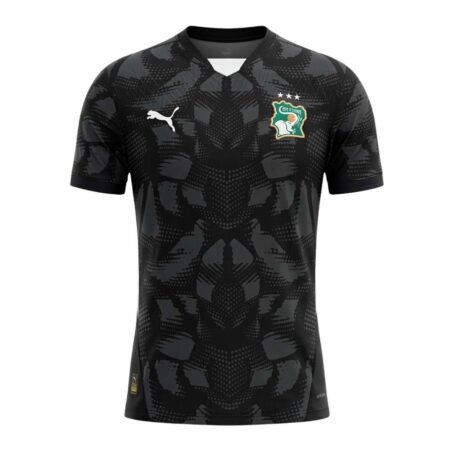 Camisa Costa do Marfim Preto Goleiro Copa 2026/ Masculina