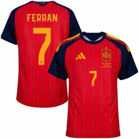 Camisa Espanha Vermelha Ferran #7 Final Copa 2026/27 Home I Masculina