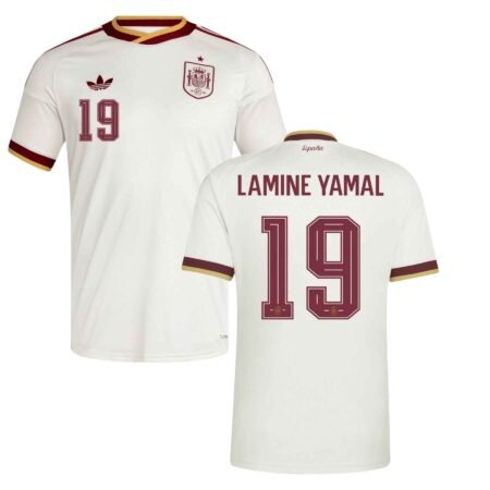 Camisa Espanha Branca Copa Lamine Yamal 2026/27 Away II Masculina
