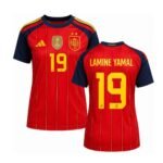camisa-espanha-vermelha-campeã-copa-2026-lamine-yamal-19-home-feminina