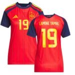 camisa-espanha-vermelha-copa-lamine-yamal-19-2026-27-home-feminina