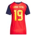 camisa-espanha-vermelha-copa-lamine-yamal-19-2026-27-home-feminina