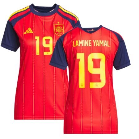 Camisa Espanha Vermelho Copa Lamine Yamal 2026/27 Home I Feminina