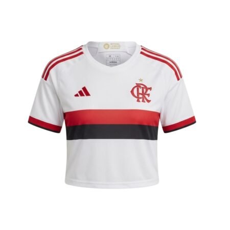 Camisa Cropped Flamengo Branco 2026/27 Away II Feminino
