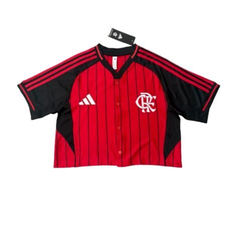 Camisa Flamengo Vermelho 2025/26 Us Pack Feminino Cropped