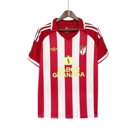 Camisa Granada CF Vermelho 1971/72 Home Masculina Retrô
