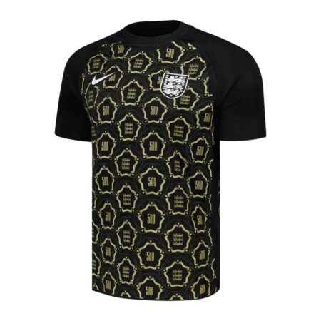 Camisa Inglaterra Preta 2026/27 Treino Feminino Masculina