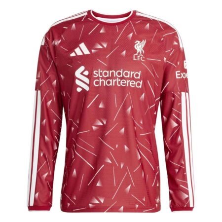 Camisa Liverpool FC Vermelha 2026/27 Home I Jogador Manga Longa