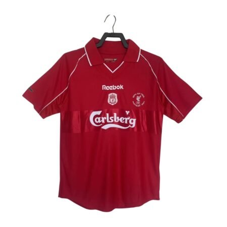 Camisa Liverpool FC Vermelho 2000/01 Home Masculina Retrô