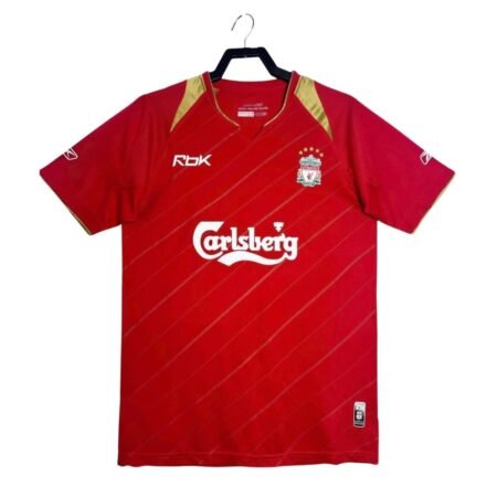 Camisa Liverpool FC Vermelho 2005/06 Home Masculina Retrô